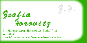 zsofia horovitz business card